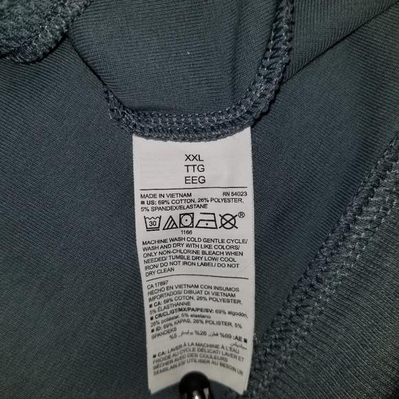 Women's Old Navy Ocean Shale Dynamic Fleece Half Zip Sweatshirt Top XXL - Picture 4 of 7